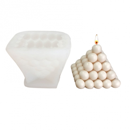 Bild von Silicone Resin Mold For Jewelry Magic Square Soap Candle Making White 10.4cm x 8.6cm, 1 Piece