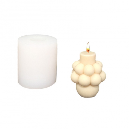Bild von Silikonform aus Harz für Schmuck, magisches Quadrat, Seife, Kerzenherstellung, weiß, 7,1 cm x 6,3 cm, 1 Stück
