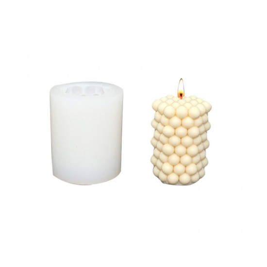 Bild von Silicone Resin Mold For Jewelry Magic Square Soap Candle Making White 7.1cm x 5.6cm, 1 Piece