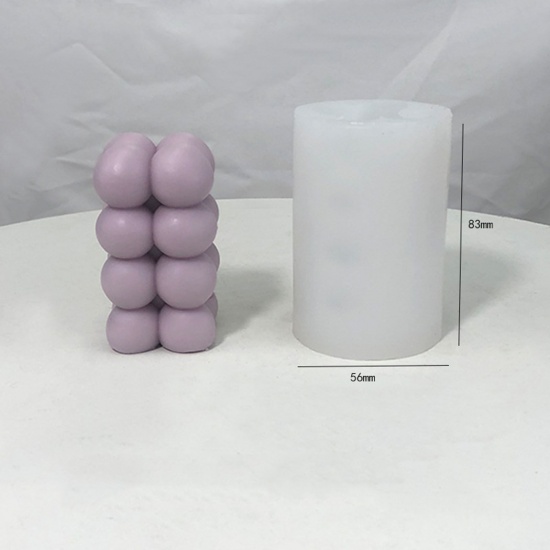 Bild von Silicone Resin Mold For Jewelry Magic Square Soap Candle Making White 8.3cm x 5.6cm, 1 Piece