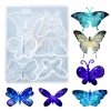 Bild von Silikon Insekt Gießform Rechteck Schmetterling Weiß 10.8cm x 9cm, 1 Stück
