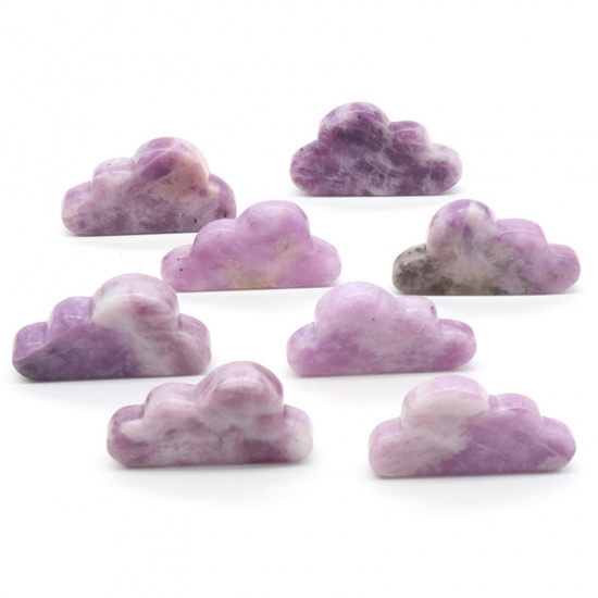 Picture of Stone ( Natural ) Galaxy Loose Ornaments Decorations Cloud Purple About 5cm x 3cm, 1 Piece
