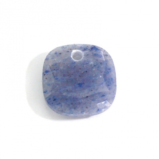 Bild von Sodalith ( Natur/Gefärbt ) Charms Quadrat Blau Facettiert 11mm x 11mm, 1 Stück
