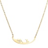 Picture of 304 Stainless Steel Necklace Gold Plated Ski Board Hollow 45cm(17 6/8") long, 1 Piece