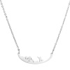 Picture of 304 Stainless Steel Necklace Silver Tone Ski Board Hollow 45cm(17 6/8") long, 1 Piece