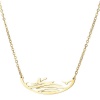 Picture of 304 Stainless Steel Necklace Gold Plated Boat Hollow 45cm(17 6/8") long, 1 Piece