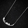 Picture of 304 Stainless Steel Necklace Silver Tone Bird Animal Hollow 45cm(17 6/8") long, 1 Piece