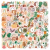 Immagine di PE Stile Bohemien Multicolore Luna Foglia 6cm - 8cm, 1 Pacchetto ( 100 Pz/Pacchetto)