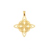 Picture of 304 Stainless Steel Pendants Gold Plated Celtic Knot 3.4cm x 3.65cm, 1 Piece