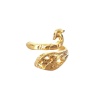 Picture of Alloy Knitting Tools Crochet Accessories Finger Ring Finger Puller Peacock Animal Gold Plated 2.1cm x 2cm, 1 Piece