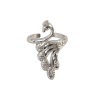 Picture of Alloy Knitting Tools Crochet Accessories Finger Ring Finger Puller Peacock Animal Silver Tone 3cm x 2cm, 1 Piece