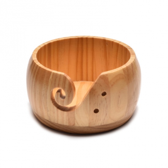 Immagine di Legno Scatola Portafilo da Cucito Naturale 15cm x 8cm, 1 Pz