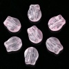 Picture of Lampwork Glass Beads Tulip Flower Light Pink Gradient Color About 10.5mm x 8.4mm, Hole: Approx 0.8mm, 20 PCs
