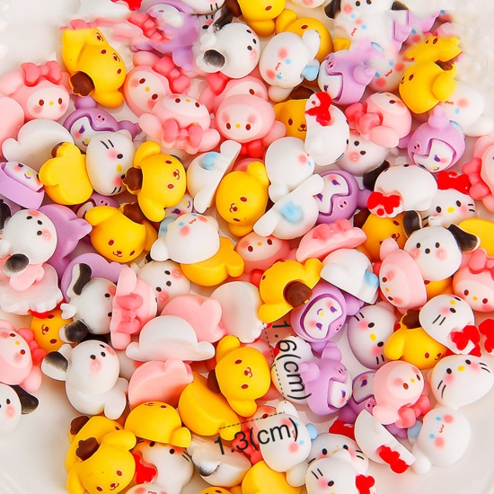 Picture of Resin DIY Handmade Craft Materials Accessories At Random Color Cat Animal Dog 13mm-16mm, 50 PCs