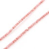 Picture of Natural Dyed Shell Loose Beads For DIY Charm Jewelry Making Round Pink About 3mm Dia, Hole:Approx 0.4mm, 38cm(15") long, 1 Strand (Approx 132 PCs/Strand)