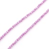 Picture of Natural Dyed Shell Loose Beads For DIY Charm Jewelry Making Round Purple About 3mm Dia, Hole:Approx 0.4mm, 38cm(15") long, 1 Strand (Approx 132 PCs/Strand)