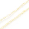 Picture of Natural Dyed Shell Loose Beads For DIY Charm Jewelry Making Round Pale Yellow About 3mm Dia, Hole:Approx 0.4mm, 38cm(15") long, 1 Strand (Approx 132 PCs/Strand)