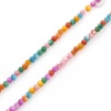 Picture of Natural Dyed Shell Loose Beads For DIY Charm Jewelry Making Round At Random Color About 3mm Dia, Hole:Approx 0.4mm, 38cm(15") long, 1 Strand (Approx 132 PCs/Strand)