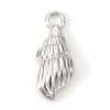 Picture of Eco-friendly 304 Stainless Steel Charms Silver Tone Conch/ Sea Snail 18mm x 7mm, 2 PCs