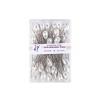 Picture of Plastic & Iron Based Alloy Sewing Positioning Needle Rhombus White Faceted 5.2cm(2") long, 1 Box ( 50 PCs/Box)