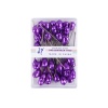 Picture of Plastic & Iron Based Alloy Sewing Positioning Needle Rhombus Purple Faceted 5.2cm(2") long, 1 Box ( 50 PCs/Box)