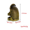 Picture of Brass Finger Thimble Protector Sewing Tools Antique Bronze 2.3cm x 1.5cm, 2 PCs