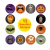 Immagine di Carta Artistica Halloween DIY Decorazione Di Scrapbook Adesivi Tondo Gufo 2.5cm Dia, 1 Rotolo ( 500 Pz/Serie)