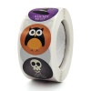 Immagine di Carta Artistica Halloween DIY Decorazione Di Scrapbook Adesivi Tondo Gufo 2.5cm Dia, 1 Rotolo ( 500 Pz/Serie)