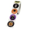 Immagine di Carta Artistica Halloween DIY Decorazione Di Scrapbook Adesivi Tondo Gufo 2.5cm Dia, 1 Rotolo ( 500 Pz/Serie)