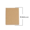 Picture of Kraft Paper Jewelry Gift Boxes Rectangle Brown 94mm x 74mm , 1 Piece