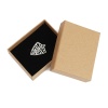 Picture of Kraft Paper Jewelry Gift Boxes Rectangle Brown 94mm x 74mm , 1 Piece