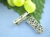 Picture of Zinc Based Alloy Spacer Beads Rectangle Antique Silver Color Filigree Color Plated About 26mm x 12mm, Hole: Approx 1.1mm, 20 PCs