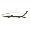 Picture of Iron Based Alloy Safety Pin Brooches Branch Antique Bronze 8.6cm x2cm(3 3/8" x 6/8") - 8.3cm x2.2cm(3 2/8" x 7/8"), 2 PCs