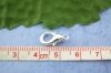 Picture of Zinc Based Alloy Lobster Clasps Silver Plated 14mm x 7mm, 50 PCs