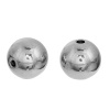 Bild von 304 Edelstahl Zwischenperlen Spacer Perlen Rund Silberfarbe ca. 10mm D., Loch:ca. 1.9mm, 5 Stück