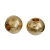 Image de Perles en 304 Acier Inoxydable Rond Doré 4mm Dia, Taille de Trou: 1.6mm, 5 Pcs