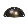 Imagen de Hierro Perillas de la manija Puerta Del Gabinete Dresser Drawer Knob Tirador Anillo Ronda Bronce Antiguo 49mm x 22mm, 10 Unidades