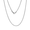 Bild von 304 Edelstahl Schlangenkette Kette Halskette Silberfarbe 46cm lang, Kettengröße: 1.2mm, 1 Strang