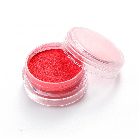 Picture of Resin Jewelry DIY Making Craft Glitter Powder Red 30mm(1 1/8") Dia., 1 Piece
