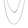 Bild von Edelstahl Schlangenkette Kette Halskette Silberfarbe 42cm lang, Kettengröße: 1.3mm, 1 Strang