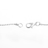 Bild von Eisenlegierung Kugelkette Kette Halskette Versilbert 60cm lang, Kettegröße: 1.5mm, 5 Strange