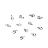 Immagine di 304 Acciaio Inossidabile Fibbia Aragosta Tono Argento 15mm x 9mm, 200 Pz