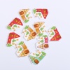 Immagine di Tre-Laminati Bottone da Cucire Scrapbook Due Fori Casa A Random 35mm x 25mm, 50 Pz