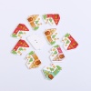 Immagine di Tre-Laminati Bottone da Cucire Scrapbook Due Fori Casa A Random 35mm x 25mm, 50 Pz