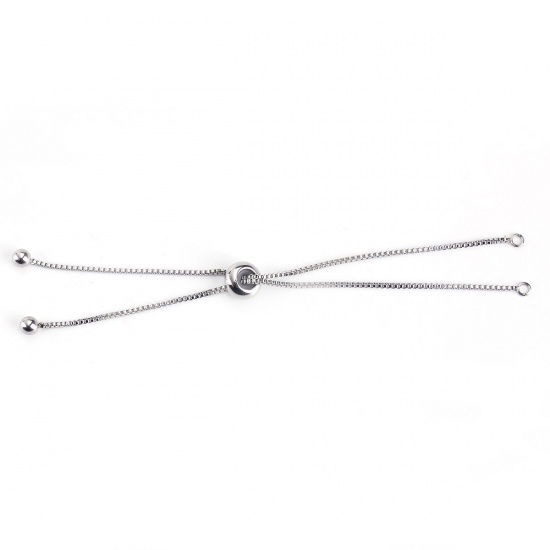 Imagen de 304 Acero Inoxidable Excensor de Cadena Tono de Plata 11cm longitud, 1 Unidad