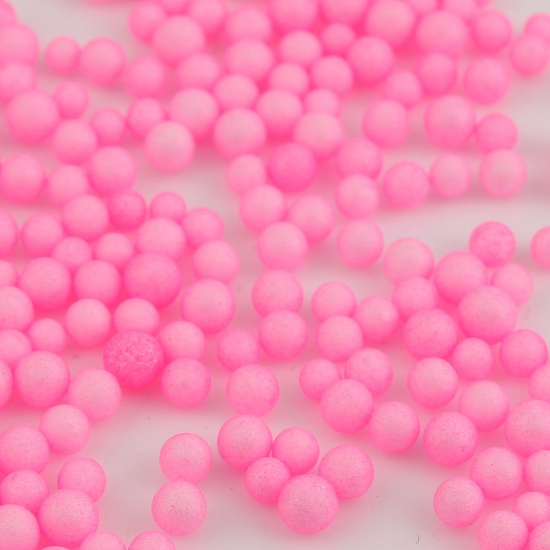 Picture of Foam DIY Tools For Slime Ball Pink 3.5mm( 1/8") Dia. - 2.5mm( 1/8") Dia., 1 Packet (Approx 15000-20000 PCs/Packet)