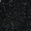 チェコ輸入 ガラス トライアングルシード ビーズ 黒 丸穴 約 4mm x 4mm、 穴: 約 1.2mm、 20 グラム (約 15 個/グラム) の画像