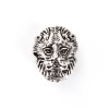 Picture of Zinc Based Alloy 3D Beads Lion Animal Antique Silver 13mm x 10mm, Hole: Approx 1.7mm, 20 PCs