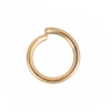 Picture of 304 Stainless Steel Opened Jump Rings Findings Round Gold Plated 8mm( 3/8") Dia., 20 PCs