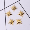 Picture of Zinc Based Alloy Resin Jewelry Tools Star Gold Plated 16mm( 5/8") x 16mm( 5/8"), 10 PCs